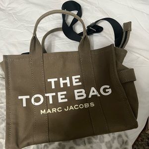 The Small Tote Bag in slate green in brand new condition